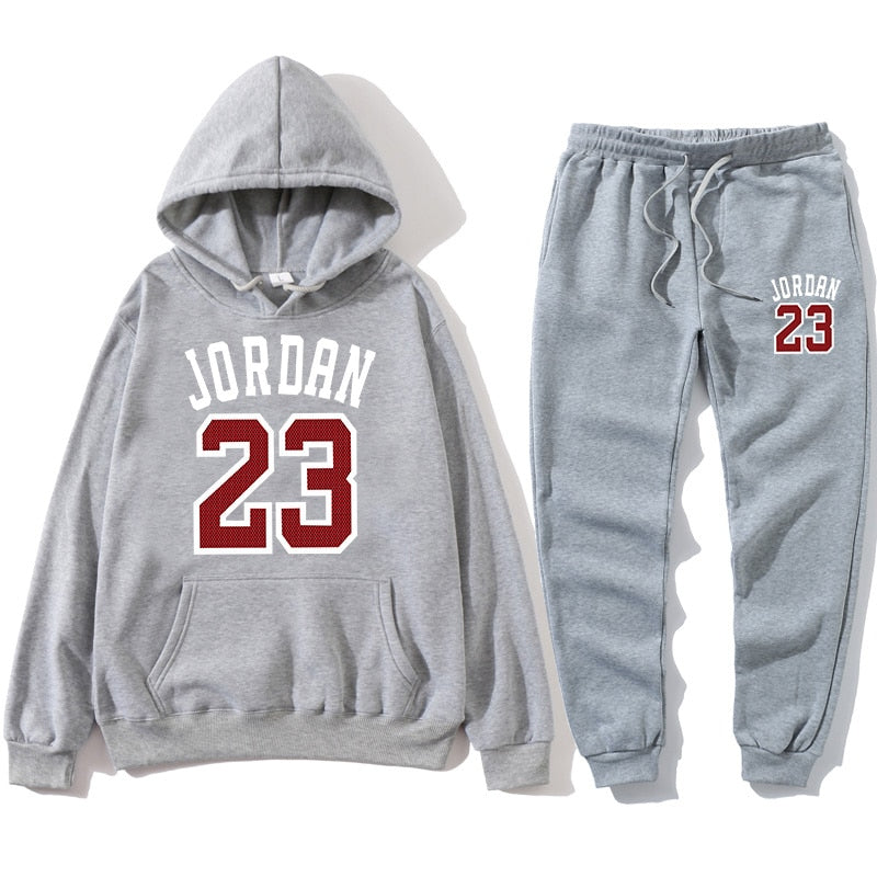 New 2020 hoodie suit basketball 23 track suit sweatshirt wool hooded suit + sweat pants jogging SUPZXU pullover 3XL