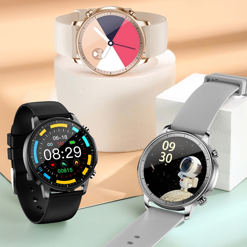 LIGE ladies smart watch ladies full touch fitness tracker Heart Rate Monitor IP67 waterproof Blood oxygen smart man Smartwatch