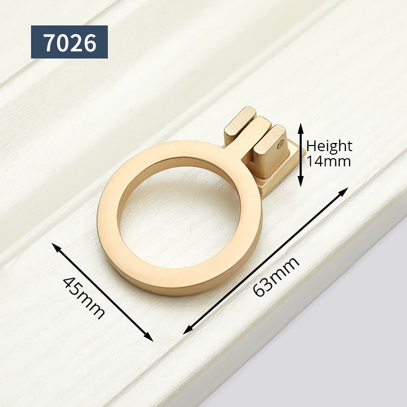 KAK European Style Vintage Gold Cabinet Pulls Solid Zinc Alloy Kitchen Cupboard Handle Drawer Knobs Furniture Handle Hardware