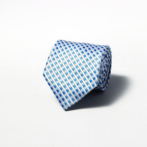 Luxury Fashion Striped Plaid Men's Tie Red Blue Grey Classic Neck Ties Leisure Business Wedding High Quality 8cm Silk Necktie