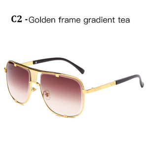 Lunettes de soleil rétro de haute qualité | Grand cadre pour hommes, lunettes de conduite carrées pour femmes, lunettes de soleil 12 couleurs Gafas, nouvelle mode 2019