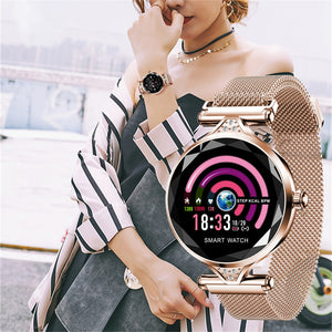 Lady Smart Watches Fashion Women Watch Heart Rate Monitor Fitness Tracker Women Smartwatch Bluetooth Waterproof Smart Bracelet