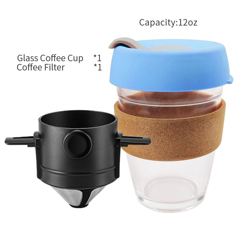 Filtre à café en acier inoxydable 304 | Filtre à café Portable, porte-thé entonnoir paniers infuseur de thé réutilisable et Dripper de café