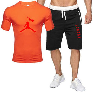 2piece set men outfits jordan 23 t-shirt shorts summer short set tracksuit men sport suit jogging sweatsuit basketball jersey