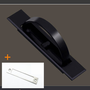 Tatami Hidden Door Handles Zinc Alloy Recessed Flush Pull Cover Floor Cabinet Handle Bright Chrome Dark Furniture Hardware
