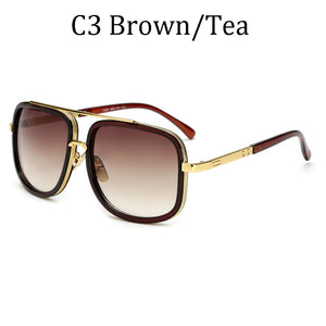 NEW luxury Avengers Tony Stark Style for women Sunglasses Men Square Brand Design Sun Glasses Oculos Retro male iron Man