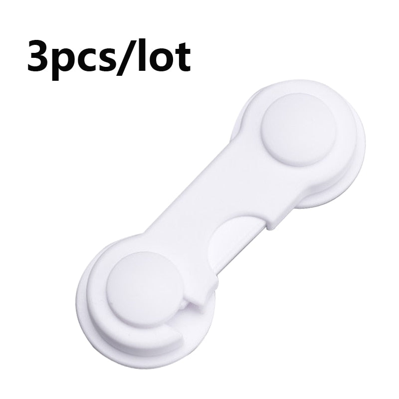 QWZ Child Safety Cabinet Lock Baby Proof Security Protector Drawer Door Cabinet Lock Plastic Protection Kids Safety Door Lock