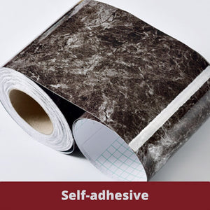 Marble Style Self-Adhesive Floor Stickers for Bathroom Skirting Corner Decals Waterproof Tiles Waistline Wallpaper Home Decor