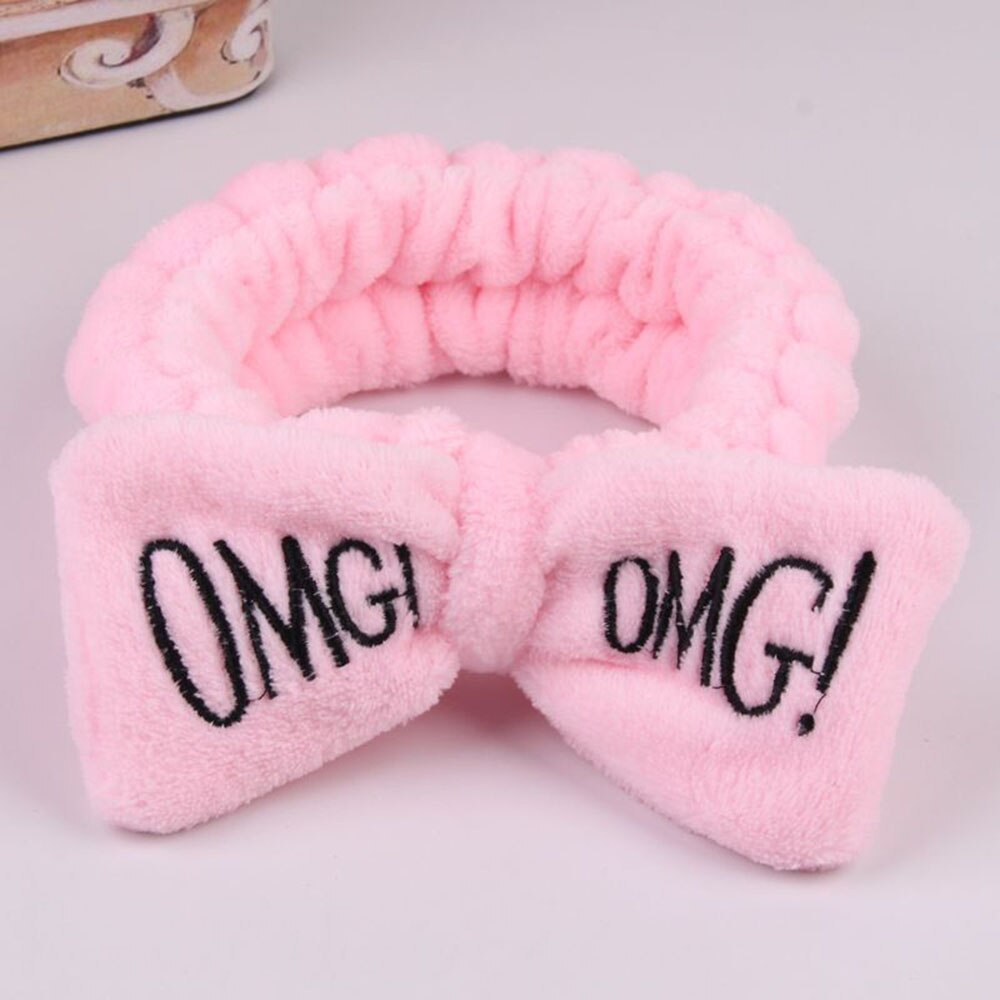 Wash Face Bow Hairbands For Women Girls