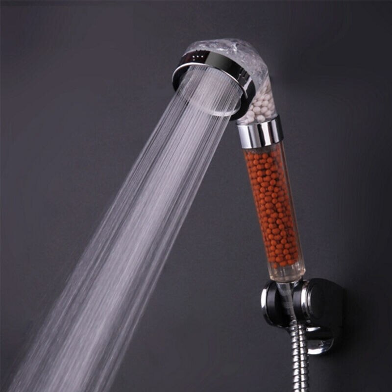Pomme de douche à jet réglable 3 fonctions | Salle de bain, haute pression économie d'eau, filtre à pierre à anions, pomme de douche SPA