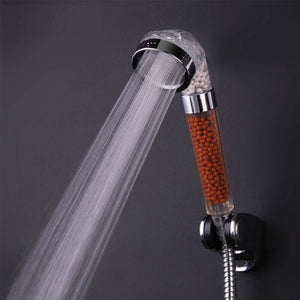 Pomme de douche à jet réglable 3 fonctions | Salle de bain, haute pression économie d'eau, filtre à pierre à anions, pomme de douche SPA