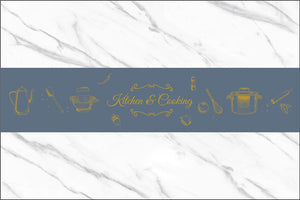 Kitchen Stickers Oil-proof Waterproof Vinyl Self-Adhesive Stove Cabinet Foil Marble Wallpaper DIY Bathroom Wall Sticker Decor