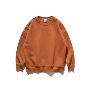 INFLATION 2020 Winter Men Thick Fleece Sweatshirt Unsex Hip Hop Multi-color Sweatshirt Men Solid Basic Winter Sweatshirts 166W17
