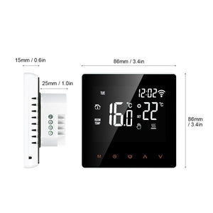 Thermostat intelligent d'avatto Tuya WiFi, télécommande électrique de température de chaudière d'eau/gaz de chauffage par le sol pour Google Home, Alexa