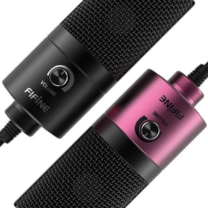 Microphone d'enregistrement à condensateur USB en métal Fifine pour ordinateur portable Windows enregistrement de Studio cardioïde voix off, YouTube-K669