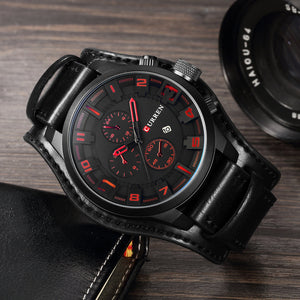 CURREN Top marque de luxe hommes montres hommes horloges Date Sport militaire horloge bracelet en cuir Quartz affaires hommes montre cadeau 8225