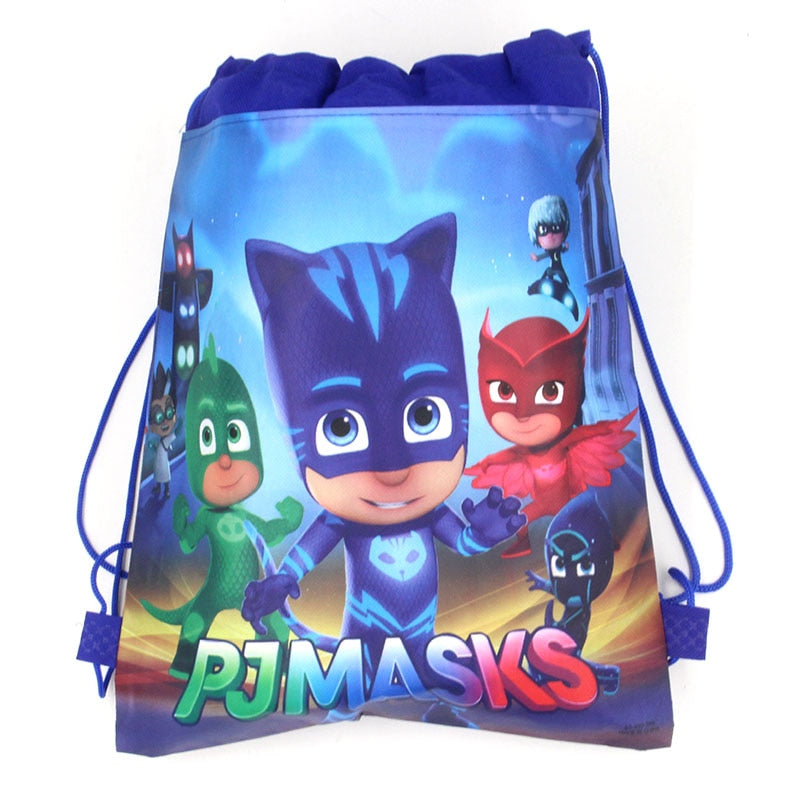 Lot Original sac de rangement de poche sacs en tissu Non tissé Catboy Owlette Gekko PJ masques Anmie figurine jouets pour enfants