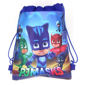 Lot Original sac de rangement de poche sacs en tissu Non tissé Catboy Owlette Gekko PJ masques Anmie figurine jouets pour enfants