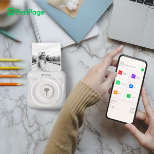 PeriPage Portable Thermal Bluetooth Printer 304dpi Thermal Picture Photo label Mini Printer for Android IOS Mobile Phone