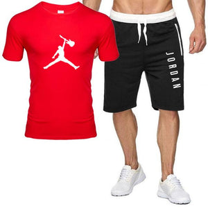 2piece set men outfits jordan 23 t-shirt shorts summer short set tracksuit men sport suit jogging sweatsuit basketball jersey
