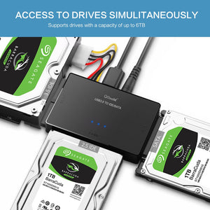 QGeeM SATA to USB IDE Adapter USB 3.0 Sata 2.5 3.5 Hard Disk Drive HDD SSD USB Converter IDE SATA to USB SATA Adapter Cable