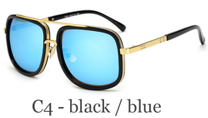 Lunettes de soleil rétro de haute qualité | Grand cadre pour hommes, lunettes de conduite carrées pour femmes, lunettes de soleil 12 couleurs Gafas, nouvelle mode 2019