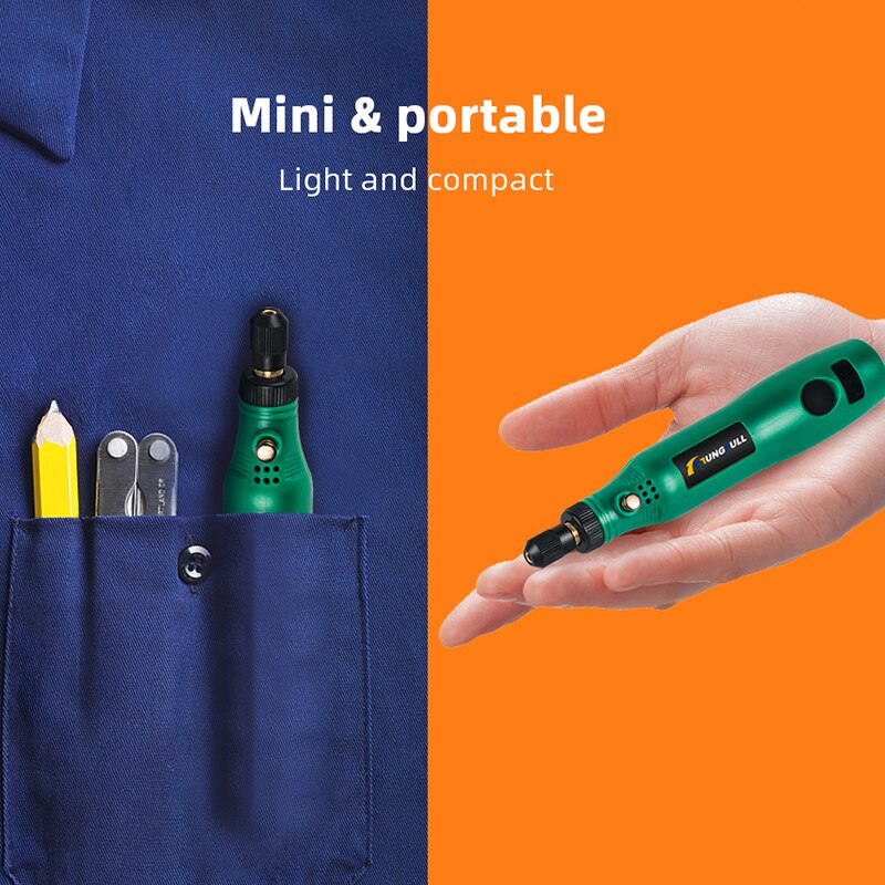 TUNGFULL outil rotatif sans fil USB bois gravure stylo bricolage pour bijoux métal verre sans fil perceuse Mini perceuse électrique