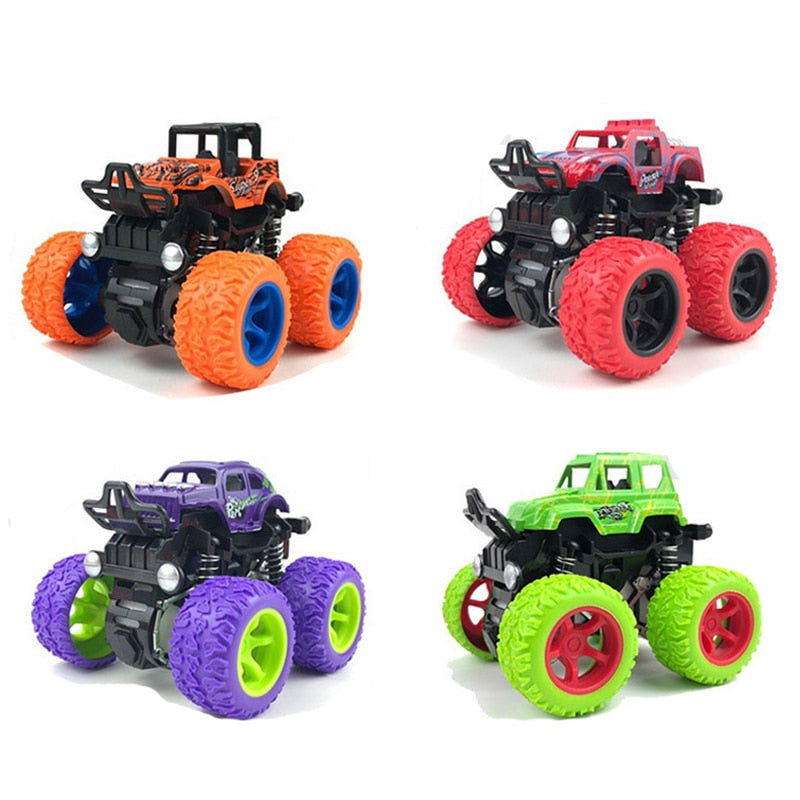 Mini inertiel tout-terrain véhicule Pullback enfants jouet voiture en plastique Friction cascadeur voiture Juguetes Carro enfants jouets pour garçons