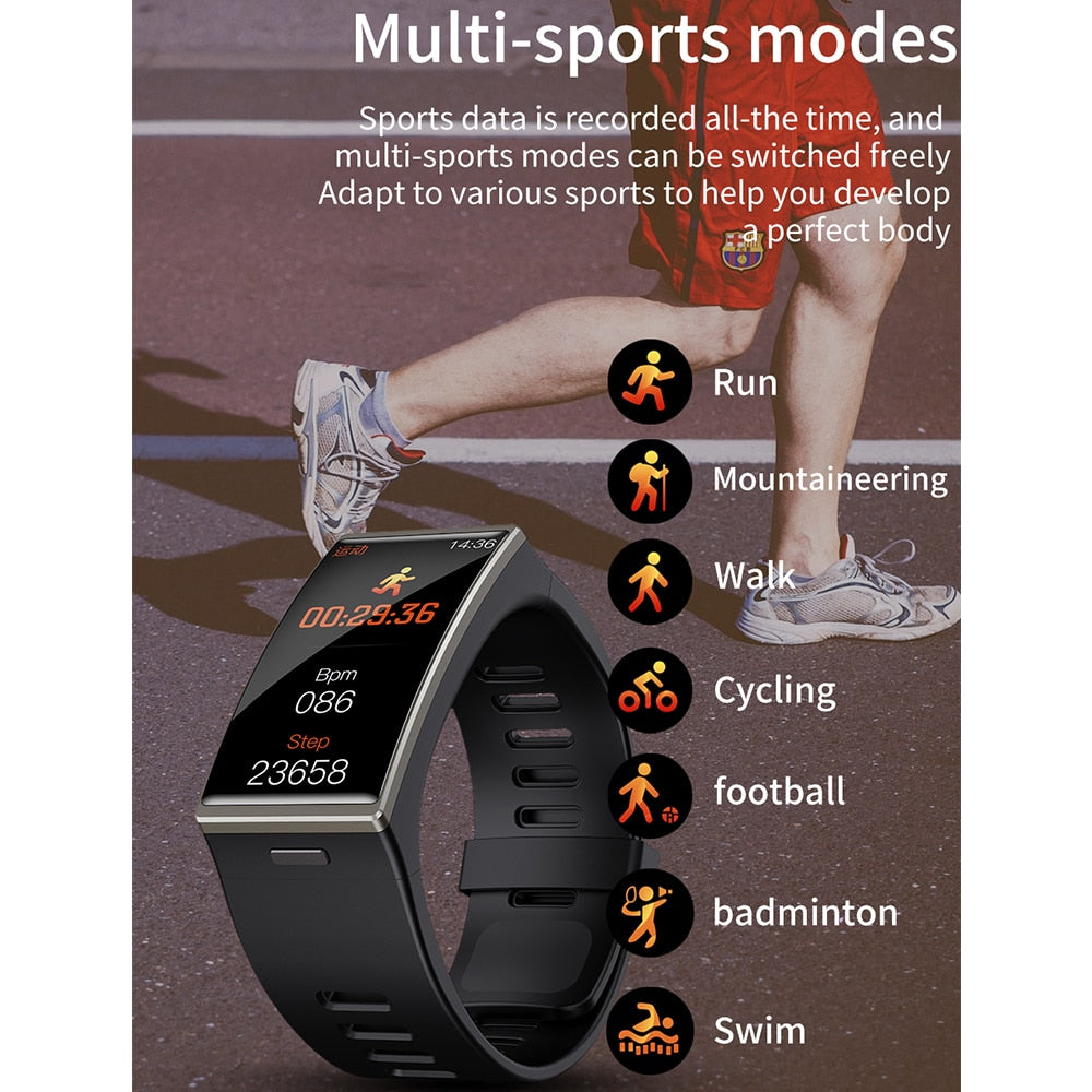 Smartwatch 202 1.9 Inch 170*320 Screen LEMFO DM12 Smart Watch Men IP68 Waterproof Sport Heart Rate Blood Pressure Android IOS