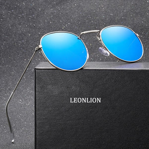 LeonLion 2020 mode rétro lunettes de Soleil hommes rond Vintage lunettes pour hommes/femmes luxe lunettes de Soleil hommes petite Lunette Soleil Homme