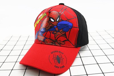 Anime Disney Marvel Frozen Mickey Mouse Kids Hat Boy Girl Travel Caps Spiderman Mickey Minnie Baby Caps Figure Gift Toys 2-8Y