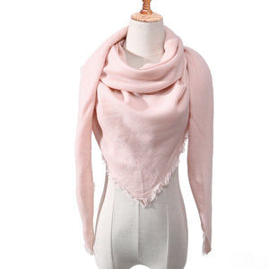 Designer 2020 knitted spring winter women scarf plaid warm cashmere scarves shawls luxury brand neck bandana pashmina lady wrap