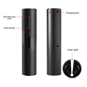 Electric Wine Bottle Opener, Rechargeable Automatic Corkscrew Gift Set, Powered Cork Remover Kit,Kitchen Tool Can Opener