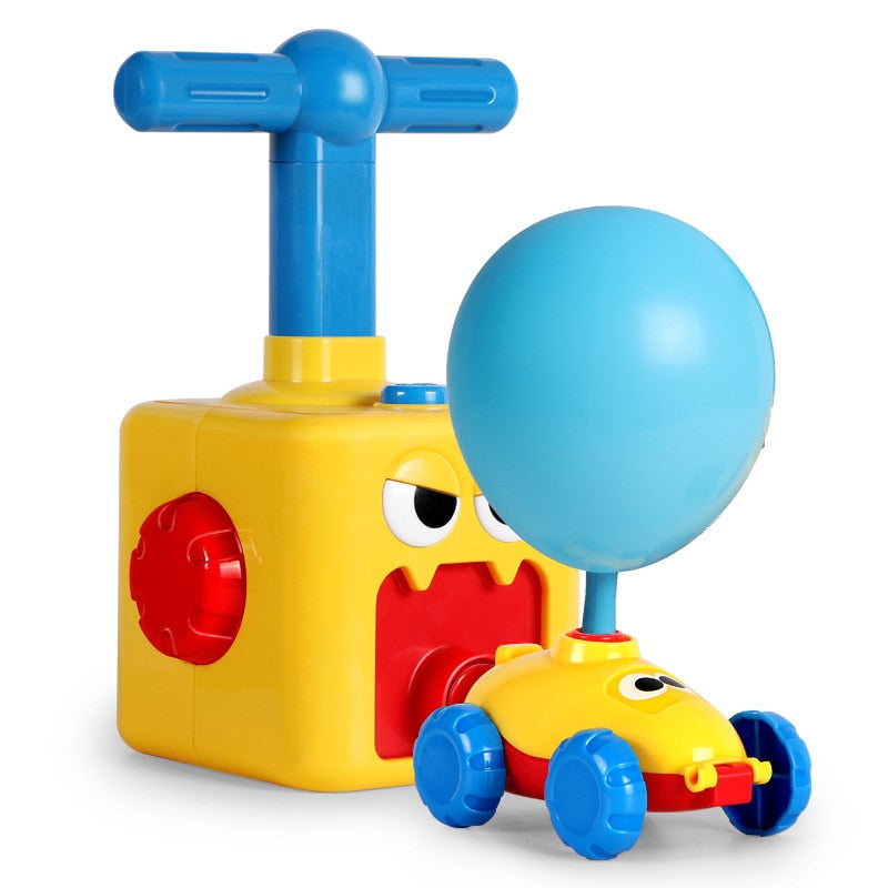 Educational Science Experiment Toy Inertial Power Balloon Car Toy Puzzle Fun Inertial Power Car Balloon Toys for Children Gift