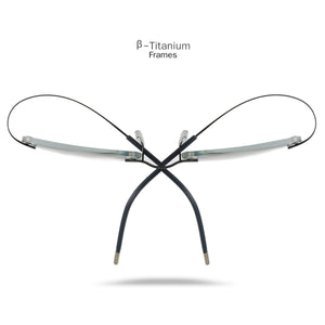 Titanium Transition Aviation Sunglasses Photochromic Reading Glasses Rimless Eyeglasses Men with Diopters