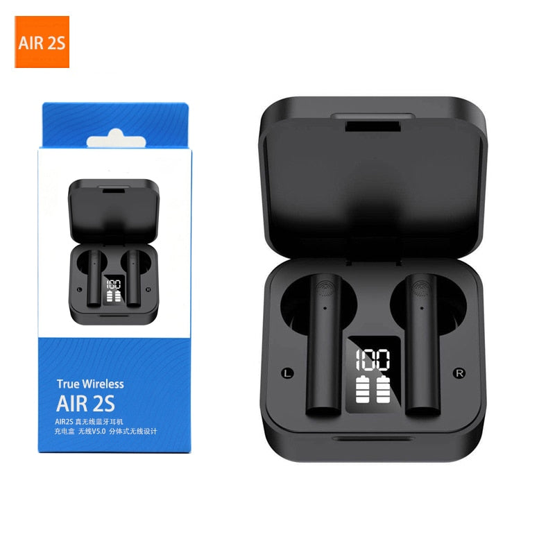 Original Air 2s TWS Wireless Earbuds LED Display Headphone Bluetooth Wireless Earphone For Xiaomi Redmi PK Air 2 SE Airdots