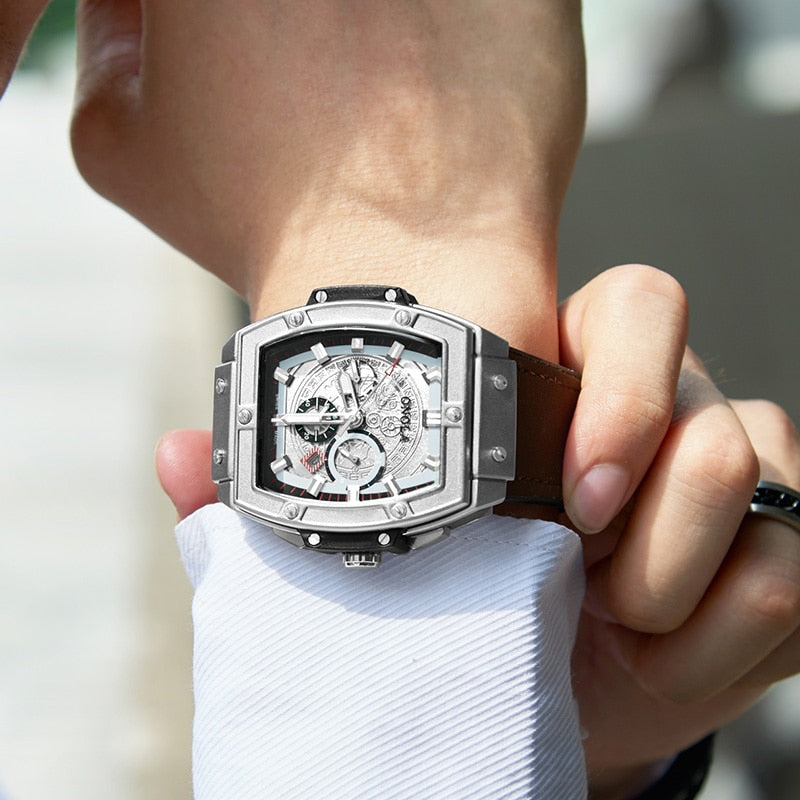 Montre de Sport de luxe pour hommes ONOLA mode quartz horloge grand visage montre-bracelet montres décontractées hommes relogio masculino