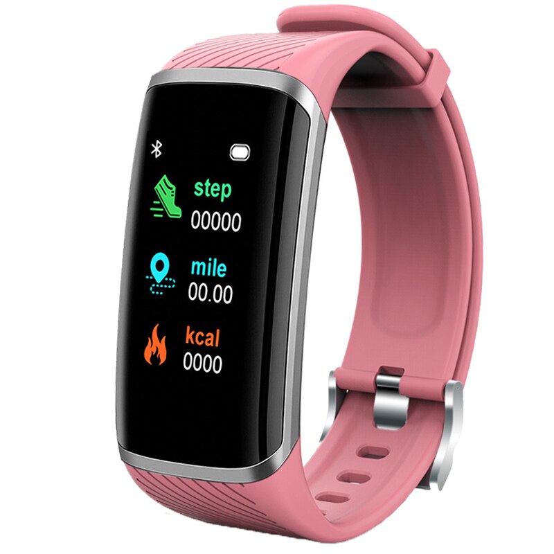 Smart Fitness Bracelet Heart Rate Blood Pressure Fitness Tracker Customize Wallpaper Smart Band Watch Men Women For Android IOS