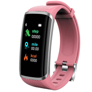 Smart Fitness Bracelet Heart Rate Blood Pressure Fitness Tracker Customize Wallpaper Smart Band Watch Men Women For Android IOS