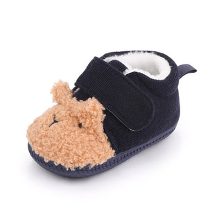 2021 Brand New Toddler Newborn Baby Crawling Shoes Boy Girl Cute Slippers Prewalker Trainers Fur Winter Animal Ears First Walker