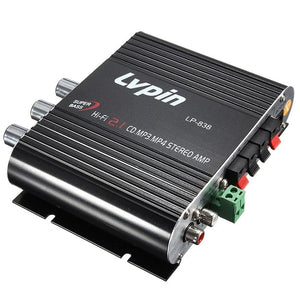 Mini Hi-Fi Amplificateur Stéréo SCE POUR LVPIN 12V 200W MP3 Autoradio amplificateur de puissance Audio 2.1CH Maison Super Basse