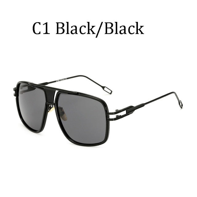 Lunettes de soleil rétro de haute qualité | Grand cadre pour hommes, lunettes de conduite carrées pour femmes, lunettes de soleil 12 couleurs Gafas, nouvelle mode 2019