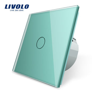 LIVOLO - Interrupteur tactile commutateur de lumière avec affichage LED, 1 Gang, 1 voie
