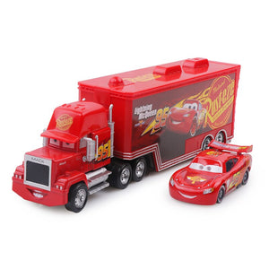Disney Pixar Cars 2 3 Toys Lightning McQueen Jackson Storm Mack Uncle Truck 1:55 Diecast Model Car Toy Children Christmas Gift