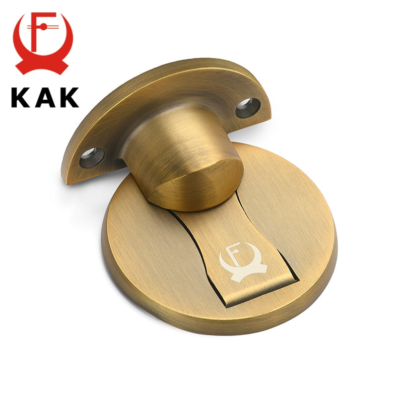 KAK-bouchon de porte en acier inoxydable 304 |, supports de porte cachés, attraper le sol, matériel de meuble de porte sans clou