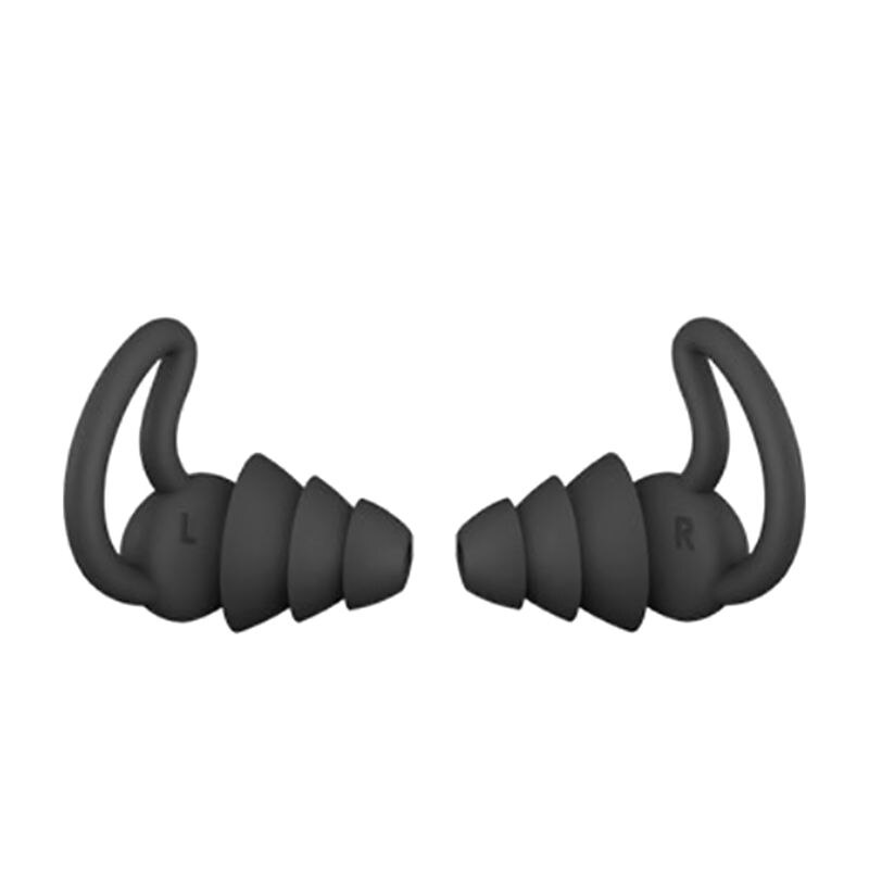 1Pair 2/3 Layer Soft Silicone Ear Plugs Tapered Sleep Noise Reduction Earplugs Sound Insulation Ear Protector