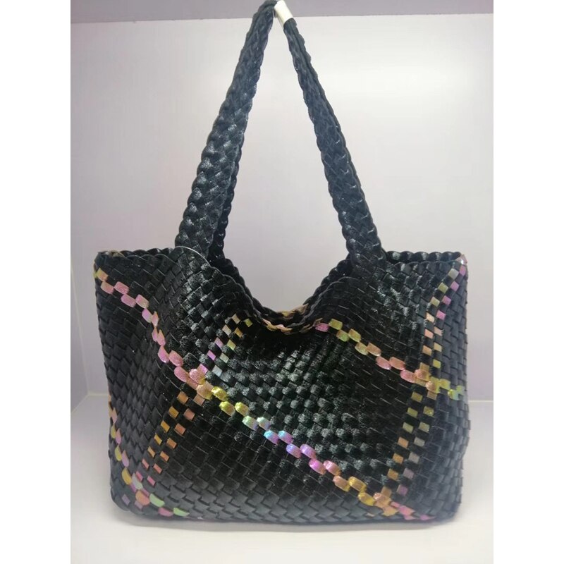 women's bag summer new tide single shoulder vegetable basket women casual bag luxury Totes Large Capacity leather Handbags big
