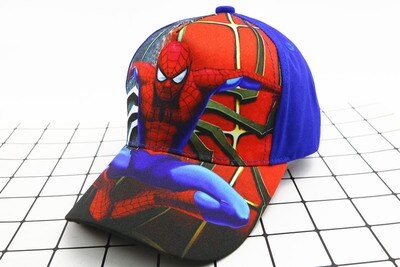 Anime Disney Marvel Frozen Mickey Mouse Kids Hat Boy Girl Travel Caps Spiderman Mickey Minnie Baby Caps Figure Gift Toys 2-8Y