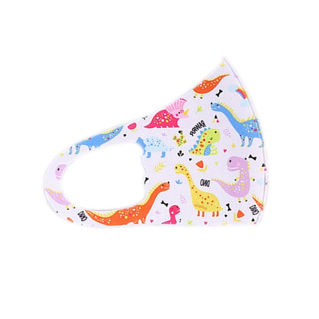 Pour 4-12 ans enfants bouche masque dessin animé imprimé poussière enfants masques faciaux lavable réutilisable étudiant enfants bouche enfant masque facial