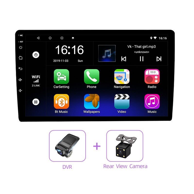 JMANCE 9 inch 2 din Multi-topic switching 2.5D Car Android 9.1 radio Multimedia Player for Nissan Toyota Honda Kia Chevrolet